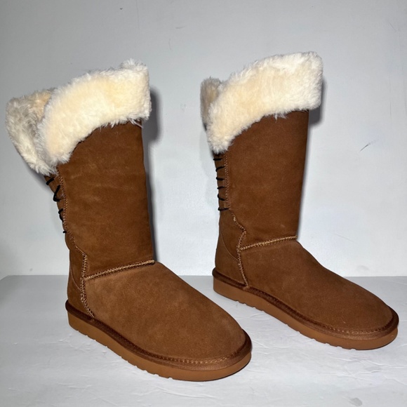 Lamo Celeste Water Resistant Suede Tall Winter Boots - Picture 2 of 6